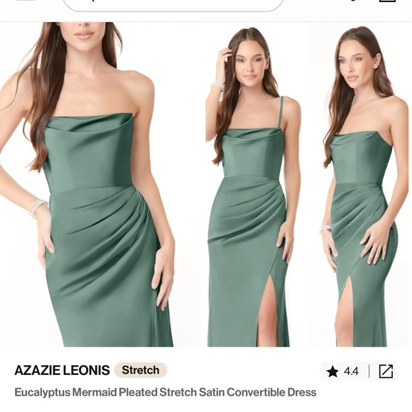 Azazie Dresses & Skirts - NWT AZAZIE Leonis (Eucalyptus)